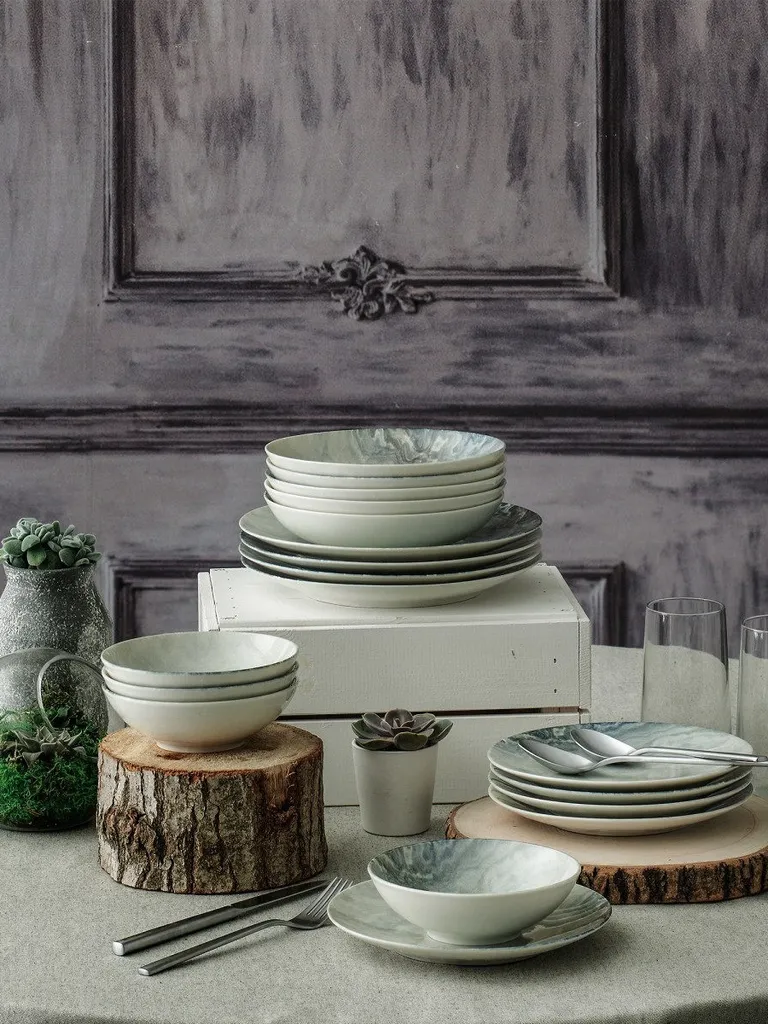 Hermia Concept, Erika,(24 Stücke), Abendessen , Mehrfarbig, 100% Porzellan 14 Hermia Concept, Erika,(24 Stücke), Abendessen , Mehrfarbig, 100% Porzellan – Bild 14