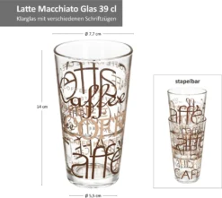 6er Latte Macchiato Gläser-Set 370 Ml Stapelbar Kaffee-Glas Cappuccino 11 6er Latte Macchiato Gläser-Set 370 Ml Stapelbar Kaffee-Glas Cappuccino -Küche Produkt Geschäft cb7efb313cddaeb352237cbc94ae2d53