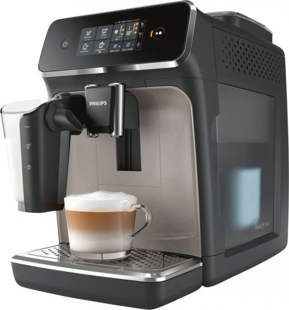 PHILIPS CAFT2235 / 40 / PHI - Automatische Espressomaschine Mit Mahlwerk - 3 Getränke - LatteGo - Touchscreen - Zinkbraun 1 PHILIPS CAFT2235 / 40 / PHI - Automatische Espressomaschine Mit Mahlwerk - 3 Getränke - LatteGo - Touchscreen - Zinkbraun
