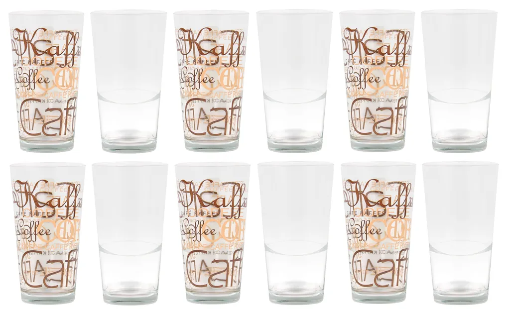 12er Set Mix Latte Macchiato Glas 39cl Stapelbar MitNachbildung / OhneNachbildung 1 12er Set Mix Latte Macchiato Glas 39cl Stapelbar MitNachbildung / OhneNachbildung