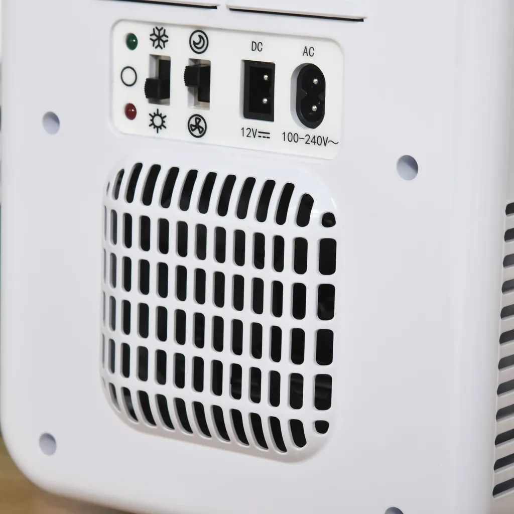 HOMCOM 4L Auto-Kühlschrank Kühlbox Mini-Kühlschrank DC 12V AC 230V/50Hz 60 W Für Auto Und Camping Weiß 25,8 X 20,5 X 26,3 Cm 6 HOMCOM 4L Auto-Kühlschrank Kühlbox Mini-Kühlschrank DC 12V AC 230V/50Hz 60 W Für Auto Und Camping Weiß 25,8 X 20,5 X 26,3 Cm – Bild 6