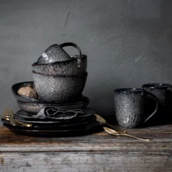 Leonardo Keramikgeschirr-Set Matera 24tlg. Grau, 026060 -Küche Produkt Geschäft cfd47765582f407db09ca123ac6b995d