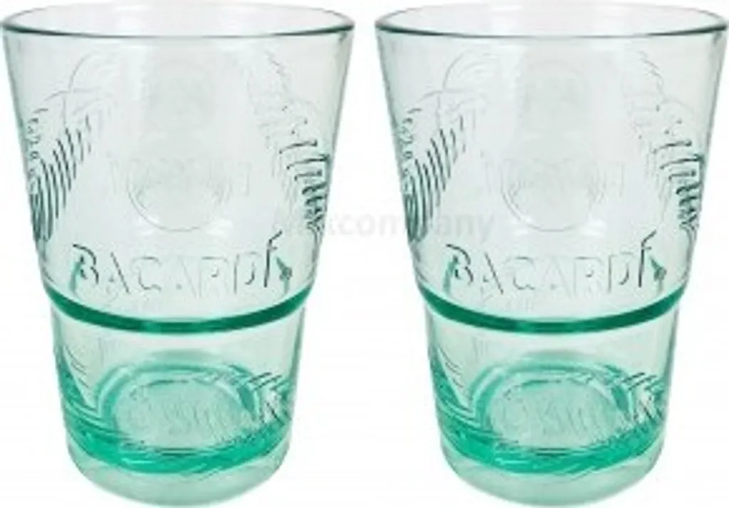 Bacardi Rum KUNSTSTOFF Glas - Gläser Set - 2x Kunststoff Gläser Mojito Longdrinkglas Cuba Libre Cocktail Bar 1 Bacardi Rum KUNSTSTOFF Glas - Gläser Set - 2x Kunststoff Gläser Mojito Longdrinkglas Cuba Libre Cocktail Bar