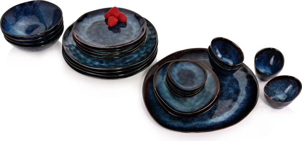 Sänger SÄNGER | Tafelservice Tokio Aus Steingut, 23-teiliges Geschirrset Für 4 Personen, Einzigartiges Design 1 Sänger SÄNGER | Tafelservice Tokio Aus Steingut, 23-teiliges Geschirrset Für 4 Personen, Einzigartiges Design