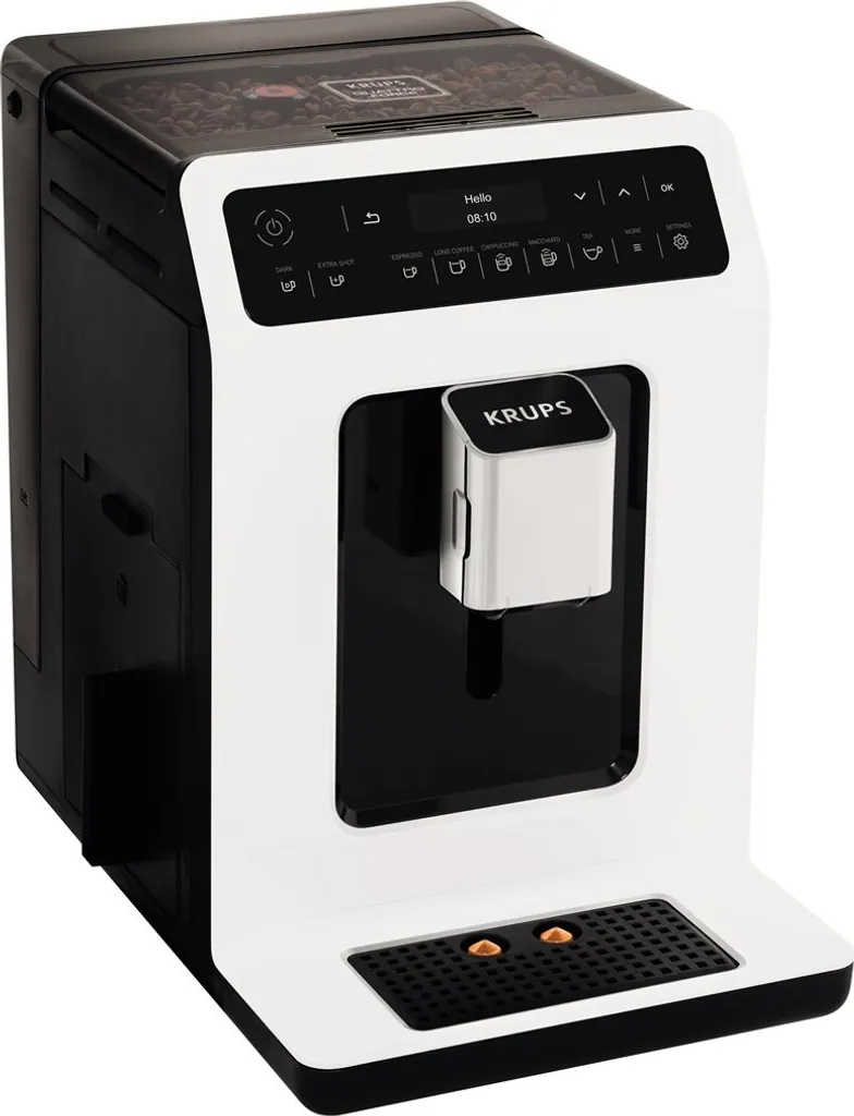 Krups Evidence EA8901 Freistehende Vollautomatische Espressomaschine 2,3L 2Tassen White - Kaffeemaschine (Freistehend, Espressomaschine, 2,3 L, Integriertes Mahlwerk, 1450 W, Weiß) 1 Krups Evidence EA8901 Freistehende Vollautomatische Espressomaschine 2,3L 2Tassen White - Kaffeemaschine (Freistehend, Espressomaschine, 2,3 L, Integriertes Mahlwerk, 1450 W, Weiß)