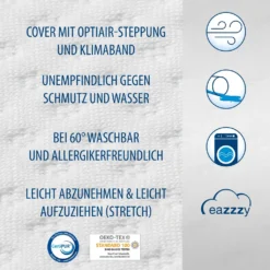 Genius Eazzzy Matratzentopper 140x200 Cm Matratzenauflage Topper Visco Set Bett; A19205 -Küche Produkt Geschäft d6e31c5dded5716c3c5f7a230c3f1474