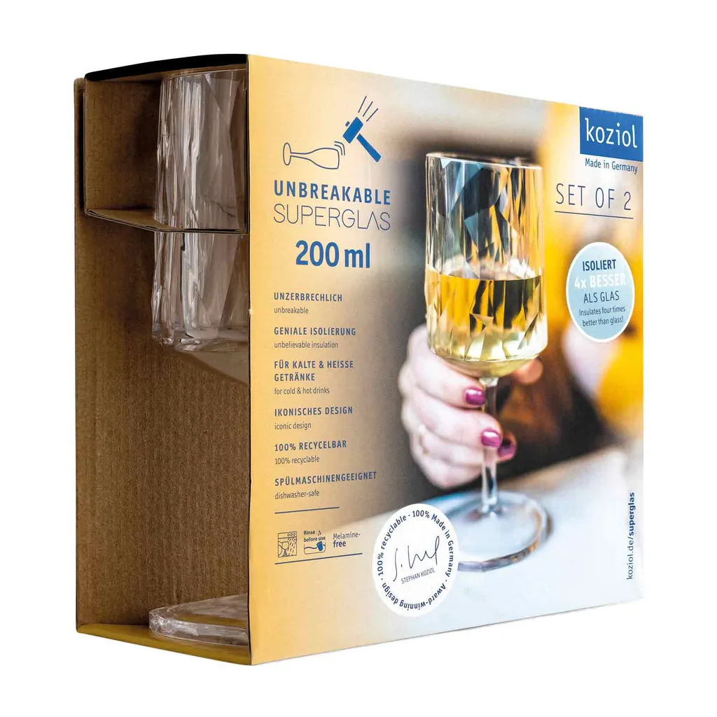 Koziol - Superglas Club No. 09 Weinglas 200 Ml 2er Set 13 Koziol - Superglas Club No. 09 Weinglas 200 Ml 2er Set – Bild 13