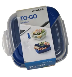 Lock & Lock To Go Salatbox 3 In1 Salatbox-Set Messer Gabel Saucenbehälter Blau -Küche Produkt Geschäft d82950a96d7389aa88ca016c43923ffe