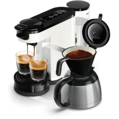 Kaffeemaschine 2 In 1 Senseo Switch Philips HD6592/05, 2 In 1 Mit Filter Und Pod, Isolierte Verse, Crema Plus
