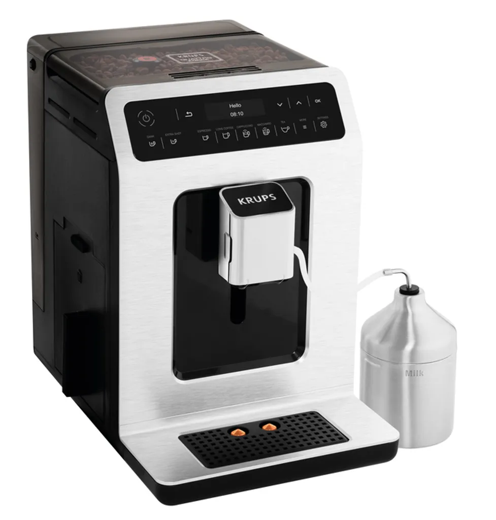 Krups EA891D Evidence Kaffeevollautomat - 2,3L, OLED-Bedienfeld Mit Touchcreen, Edelstahl-Kegelmahlwerk 1450W, Metall 7 Krups EA891D Evidence Kaffeevollautomat - 2,3L, OLED-Bedienfeld Mit Touchcreen, Edelstahl-Kegelmahlwerk 1450W, Metall – Bild 7