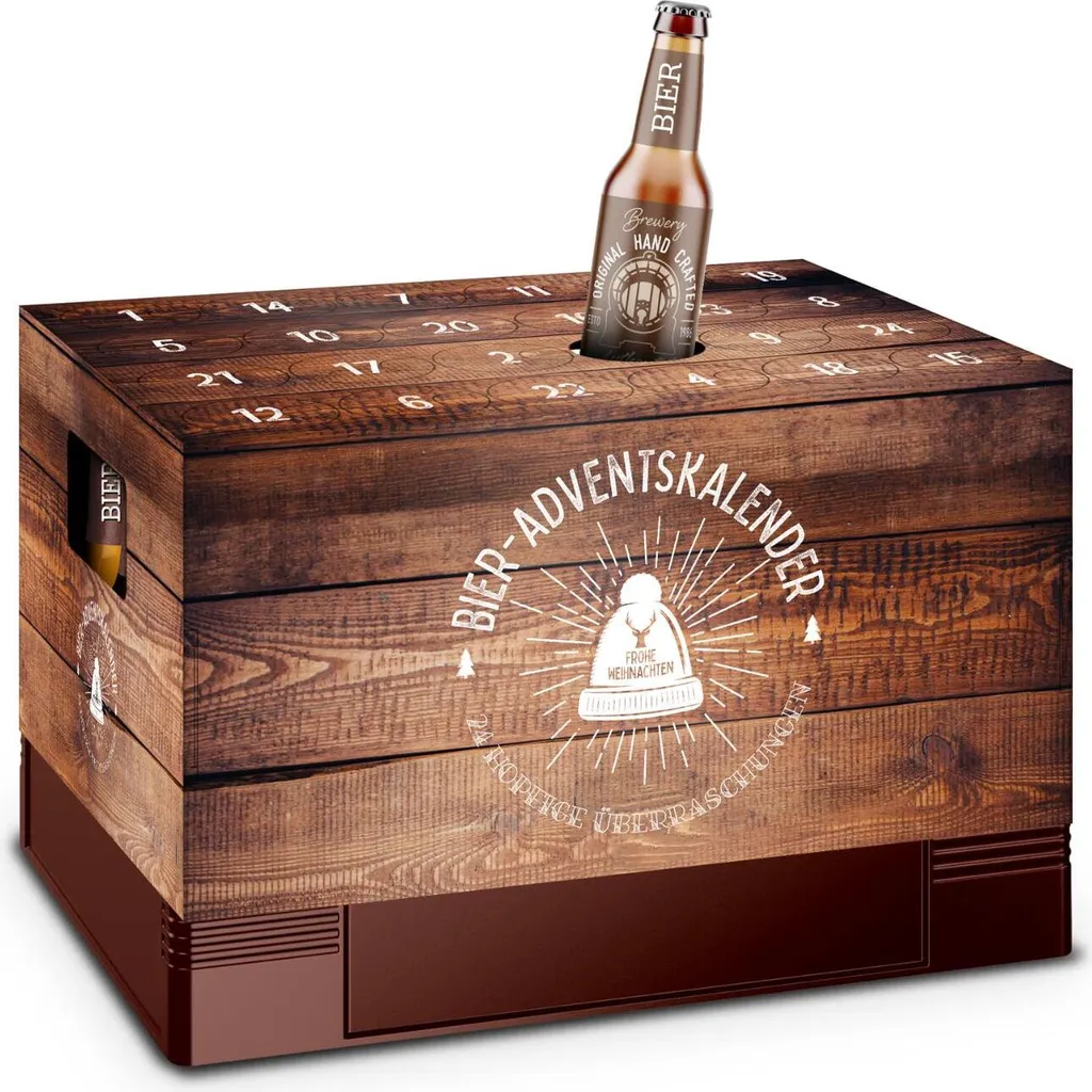 Itenga Adventskalender Für Bierkasten Motiv 1 Holzkiste - Bierkastenadventskalender 2 Itenga Adventskalender Für Bierkasten Motiv 1 Holzkiste - Bierkastenadventskalender – Bild 2