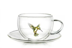 Creano 6er-Set Thermo-Tasses "Hummi" Für Tee/Latte Macchiato, Doppelwandig, Mit Kolibri-Muster | 250ml In Exklusiver Geschenkpackung -Küche Produkt Geschäft dfe4431ba3901b4d5e02ad9fc36af52f