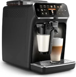 Philips Kaffeevollautomat 5400 Series, 12 Kaffeespezialitäten, LatteGo Milchsystem, Touchdisplay, Schwarz (EP5441/50) -Küche Produkt Geschäft e0ec287710dfc2dadb8632d4419ee2e3