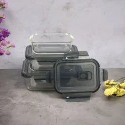 PIE LOCK Vorratsdosen 6 Teilig Eckig - Vorratsdosen Set Mikrowellengeeignete Essensbox Vorratsbehälter - Grau Glasdose Lunchbox Vorratsgläser Set 19 PIE LOCK Vorratsdosen 6 Teilig Eckig - Vorratsdosen Set Mikrowellengeeignete Essensbox Vorratsbehälter - Grau Glasdose Lunchbox Vorratsgläser Set -Küche Produkt Geschäft e1b5fc141fdbd263c528a0014a182079