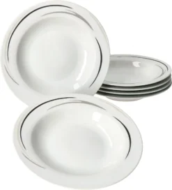 12tlg Tafel-Service Home Suppenteller Speiseteller Streifen Porzellan-Geschirr 11 12tlg Tafel-Service Home Suppenteller Speiseteller Streifen Porzellan-Geschirr -Küche Produkt Geschäft e3b8064f32daf754e5daa2b75fad1071