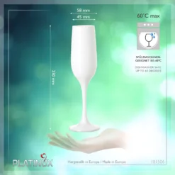 Weiße Sektgläser Set 6 Teilig Champagnergläser 160ml (max. 200ml) Aus Glas -Küche Produkt Geschäft e5312d7714fdc921feffdcff5185473b