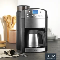 BEEM FRESH-AROMA-PERFECT Filterkaffeemaschine Mit Mahlwerk - Thermo | 2 Isolierkannen Kaffeemaschine Mahlwerk Timer 2x Thermoskanne Filterkaffeemaschine Kaffeeautomat -Küche Produkt Geschäft e6bfc1cd1c0a9da5d4ae6bc538e28917