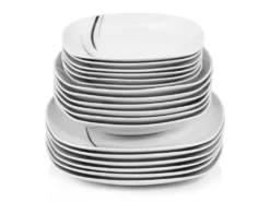 Sänger SÄNGER Porzellan Geschirrset Bilgola Black Lines, Tafelservice 18 Teilig Für 6 Personen -Küche Produkt Geschäft e86023e580fafedf44c274fabe56a8cc