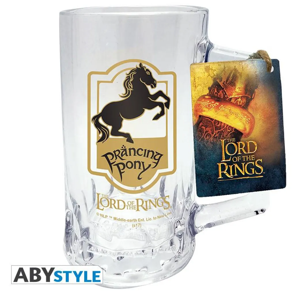 Lord Of The Rings Glas Bierkrug Prancing Pony 2 Lord Of The Rings Glas Bierkrug Prancing Pony – Bild 2