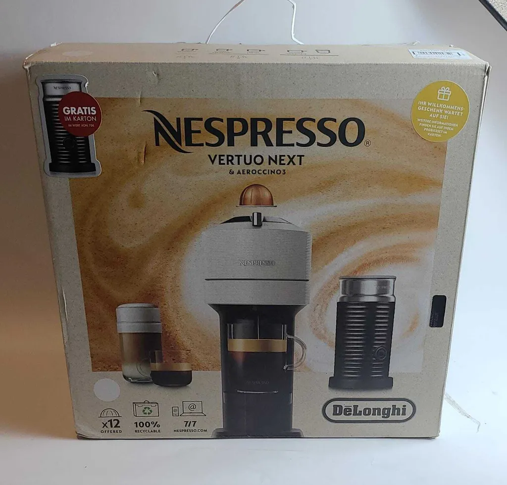 De'Longhi DeLonghi Nespresso-Kapselmaschine ENV 120.WAE VertuoNext Weiß Inkl. Aeroccino3 8 De'Longhi DeLonghi Nespresso-Kapselmaschine ENV 120.WAE VertuoNext Weiß Inkl. Aeroccino3 – Bild 8