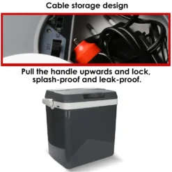 EINFEBEN Kuehlbox Tragbare 32 Liter, Thermo-Elektrische Kuehlbox, Wärmen Und Kühlen Mini-Kuehlschrank 12 Volt Und 230 Volt, ECO-Modus, Mit Tragegriff, Für Auto, Innenraum, Camping Kühlboxen -Küche Produkt Geschäft ee434c46b18b55c65d5572d6f30e89a4