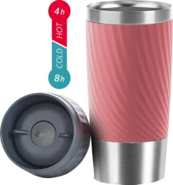 Krups Nescafé Dolce Gusto Kaffeekapselmaschine MiniMe KP123B 15bar 1500W + 1 X Emsa Travel Mug Koralle Hot & Cold Funktion -Küche Produkt Geschäft eec0474a566d6a8707e6a0e89d025841