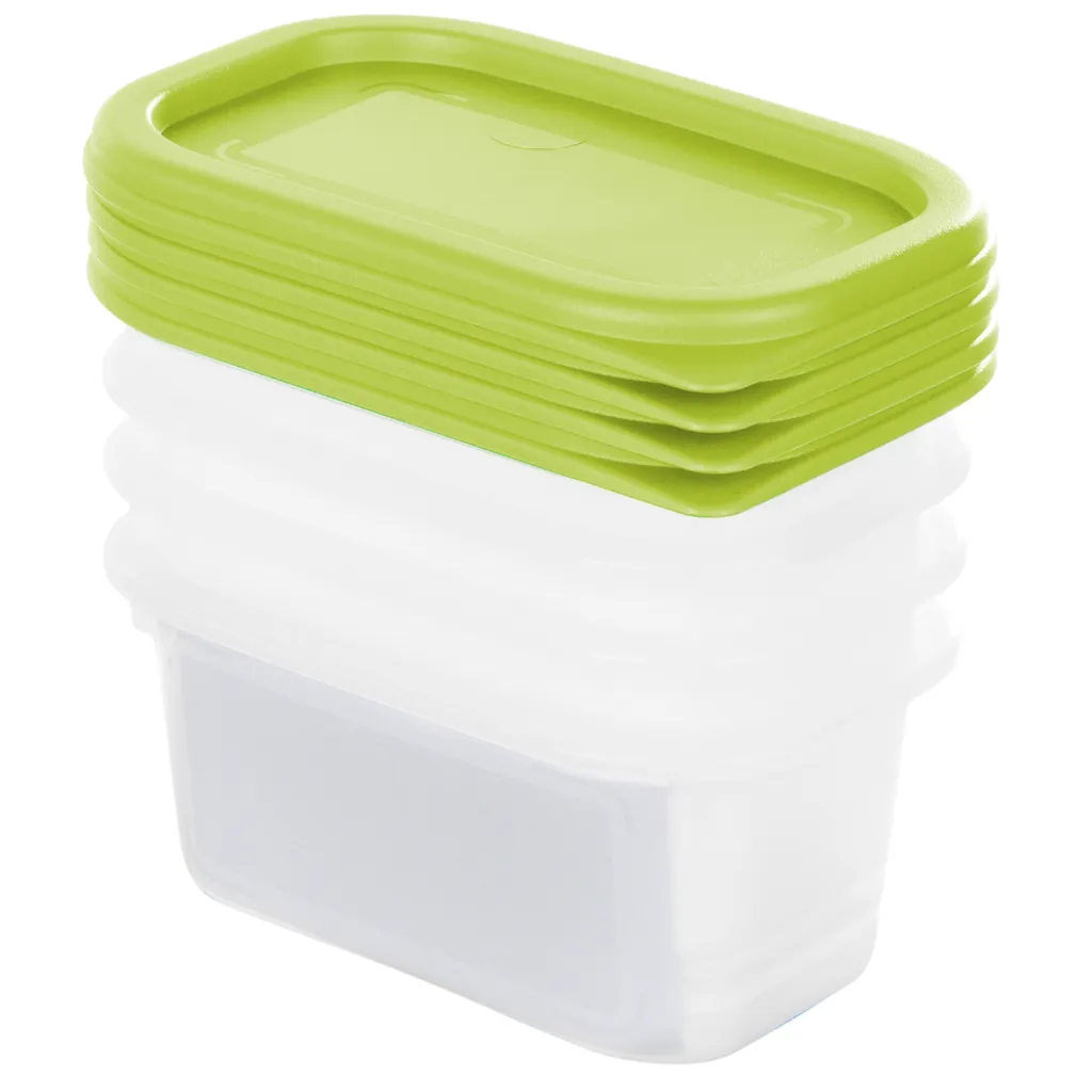 ROTHO Set Gefrierdosen 4 X 0.2 L DOMINO, Farbe:Limettengrün 3 ROTHO Set Gefrierdosen 4 X 0.2 L DOMINO, Farbe:Limettengrün – Bild 3