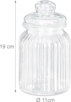 Relaxdays Vorratsgläser 6er Set 1000 Ml -Küche Produkt Geschäft f04e540a67500db4b1ac583a89ba6401