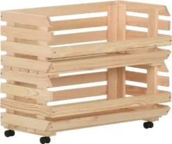 VidaXL Gemüsewagen 77x30x80 Cm Massivholz Kiefer -Küche Produkt Geschäft f25673f0ed91c8351d7f499032ddcda8