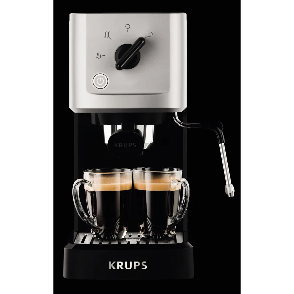 Krups Espressomaschine Calvi Steam&Pump XP344010 + Kaffeemühle + 1kg Best Crema Kaffeebohnen 4 Krups Espressomaschine Calvi Steam&Pump XP344010 + Kaffeemühle + 1kg Best Crema Kaffeebohnen – Bild 4