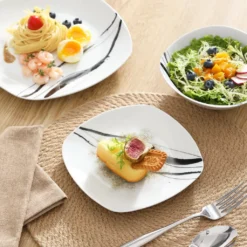 VEWEET Tafelservice 'Teresa' Aus Porzellan 20 Teilig, Geschirrset Beinhatlet Eierbecher, Kaffeetassen, Müslischalen, Dessertteller Und Flachteller, Geschirrservice Für 4 Personen -Küche Produkt Geschäft f5a46457574160a20bb64d151d445f91