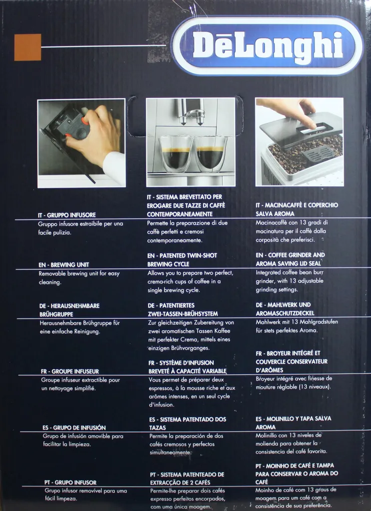 De'Longhi DeLonghi ECAM 25.120.B Kaffeevollautomat Schwarz 3 De'Longhi DeLonghi ECAM 25.120.B Kaffeevollautomat Schwarz – Bild 3