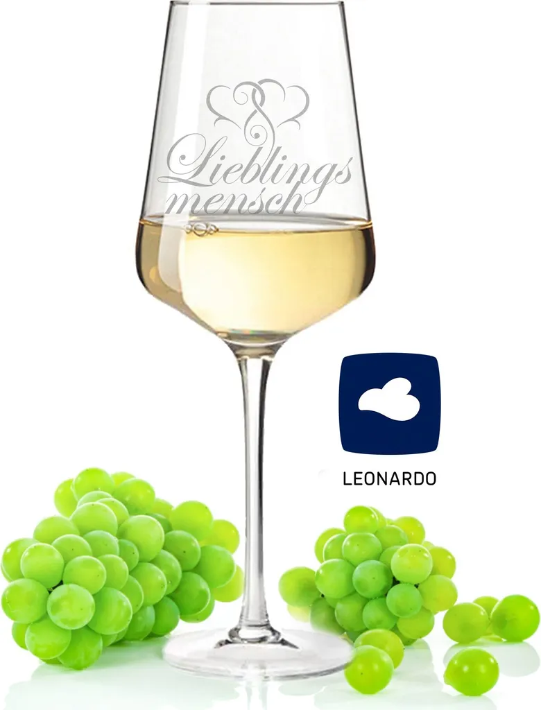 Leonardo Weinglas Mit Gravur "Lieblingsmensch" : Puccini 1 Leonardo Weinglas Mit Gravur "Lieblingsmensch" : Puccini