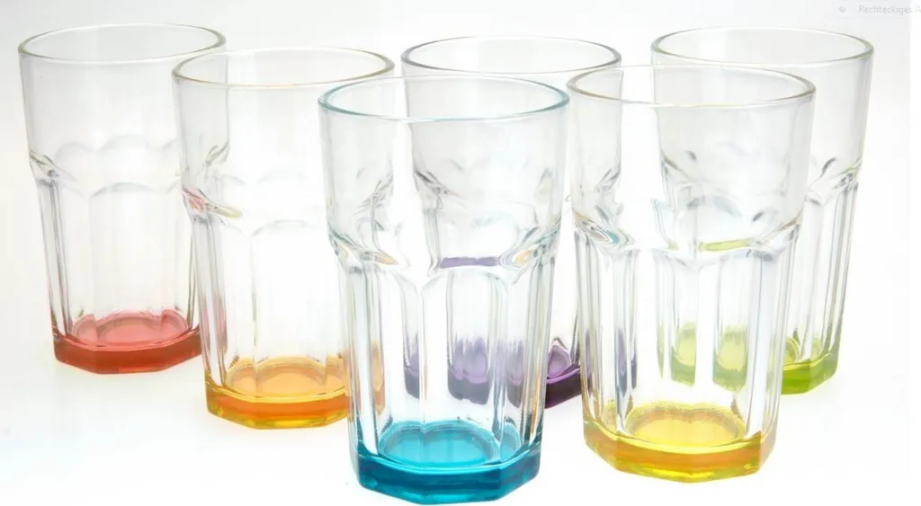 Trinkglas Cocktailglas Caipirinha Glas Transparent Oder Farbig Sortiert 300 Ml , Farbe:Mehrfarbig Sortiert, Stückzahl:6 Stück 1 Trinkglas Cocktailglas Caipirinha Glas Transparent Oder Farbig Sortiert 300 Ml , Farbe:Mehrfarbig Sortiert, Stückzahl:6 Stück