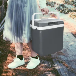EINFEBEN Kuehlbox Tragbare 32 Liter, Thermo-Elektrische Kuehlbox, Wärmen Und Kühlen Mini-Kuehlschrank 12 Volt Und 230 Volt, ECO-Modus, Mit Tragegriff, Für Auto, Innenraum, Camping Kühlboxen -Küche Produkt Geschäft f95b2e3827a93250153e4856b44dba9b
