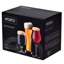 KROSNO Brewery Biergläser Bierkenner Set, 6er-Set, 420ml, 500 Ml -Küche Produkt Geschäft f9beca1bd1a127efa95a7d1f3cd99eb3