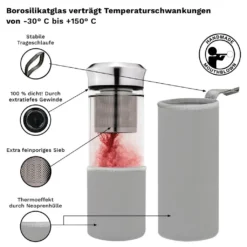 Teamaker „Grau“ 400 Ml -Küche Produkt Geschäft f9e67657e3f6ecbd98cac6749230b058