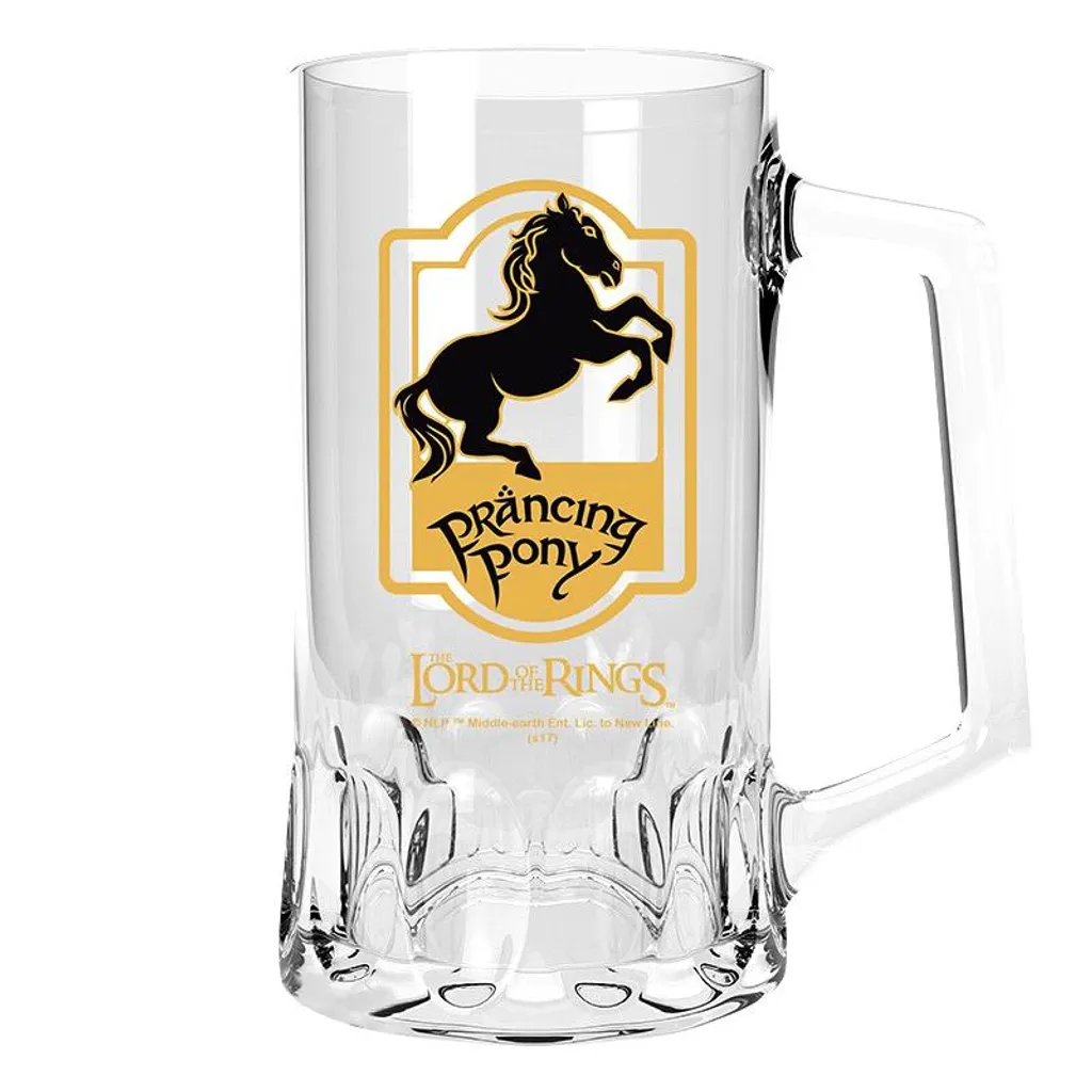 Lord Of The Rings Glas Bierkrug Prancing Pony 1 Lord Of The Rings Glas Bierkrug Prancing Pony