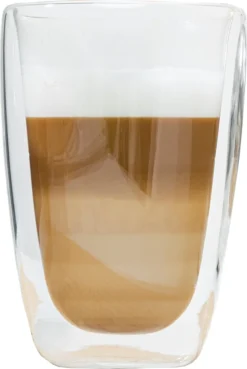 Latte Macchiato-Gläser 400ml Doppelwandig Isolierglas Extra Lang Warmhaltend Maße ≈9 X 14cm (4 Stück) -Küche Produkt Geschäft fc3da0b67b1054a2180488e27f386861