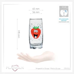 Trinkgläser Mit Lustigen Fruchtgesichtern 350ml (max. 400ml) Set 6 Teilig Aus Glas Bunt -Küche Produkt Geschäft fe0f2d302a5fa435b60f5beece49a2b1
