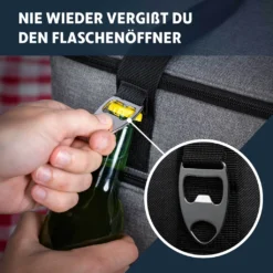 Obics - Kühltasche Gross Faltbar 30l Kuehlbox Isoliertasche Grau Für Essen In Tupperware Für Auto Mit Fächer Lunchtasche Camping Zubehör Für Picknick Essenstasche Isoliert Und Wasserdicht Für Arbeit -Küche Produkt Geschäft fe21b5ca8f0b8482c70abd19b5082d29