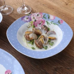 VEWEET 30-teilig Porzellan Tafelservice, Serie 'Hannah', Kombiservice Für 6 Personen, Blau Mit Floral Dekoration -Küche Produkt Geschäft fee6f9d10420185a6c0c336512081d3b